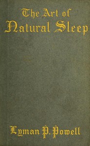 Cover of The art of natural sleep