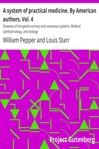 Cover of A system of practical medicine. By American authors. Vol. 4