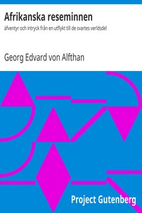 Cover of Afrikanska reseminnen