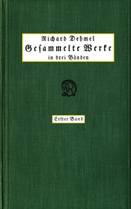 Cover of Gesammelte Werke in drei Bänden (1/3)