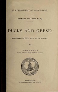 Cover of Ducks and Geese: Standard Breeds and Management