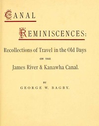Cover of Canal Reminiscences