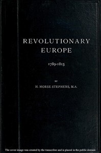 Cover of Revolutionary Europe, 1789-1815