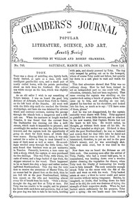 Cover of Chambers's Journal of Popular Literature, Science, and Art, No. 743, March 23, 1878