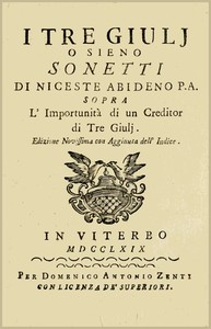 Cover of I Tre Giulj