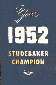 Cover of Your 1952 Champion Owner's Guide