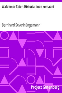 Cover of Waldemar Seier: Historiallinen romaani