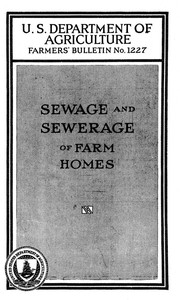 Cover of Sewage and sewerage of farm homes [1928]