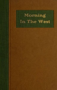 Cover of Morning in the West: A Book of Verse