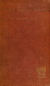 Cover of Early Printed Books