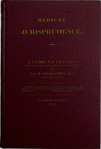 Cover of Medical Jurisprudence, Volume 1 (of 3)