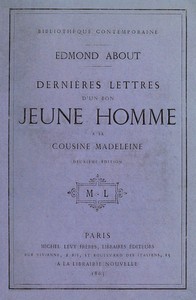 Cover of Dernières lettres d'un bon jeune homme à sa cousine Madeleine