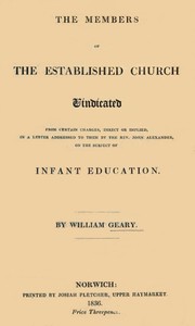 Cover of The Members of the Established Church Vindicated