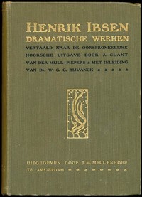 Cover of Dramatische Werken: De comedie der liefde; Brand; Peer Gynt