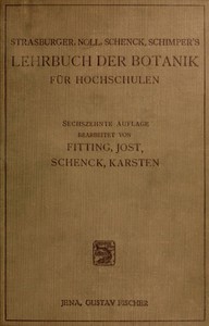 Cover of Lehrbuch der Botanik für Hochschulen