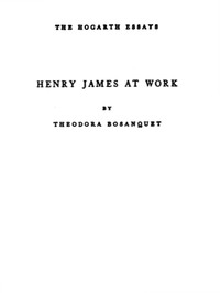Cover of Henry James at Work