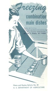 Cover of Freezing Combination Main Dishes