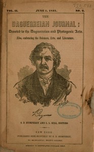 Cover of The Daguerreian Journal, Vol. II, No. 2, June 1, 1851