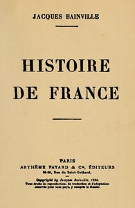 Cover of Histoire de France