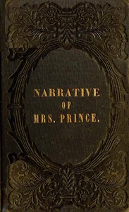 Cover of A Narrative of the Life and Travels of Mrs. Nancy Prince
