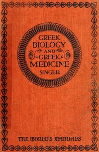 Cover of Greek Biology & Greek Medicine