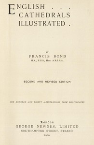 Cover of English Cathedrals Illustrated