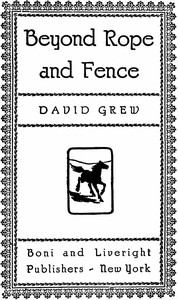 Cover of Beyond Rope and Fence