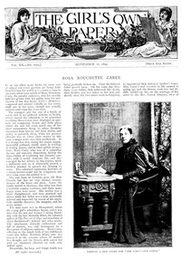 Cover of The Girl's Own Paper, Vol. XX, No. 1029, September 16, 1899