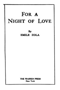 Cover of For a Night of Love
