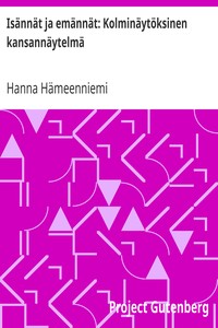 Cover of Isännät ja emännät: Kolminäytöksinen kansannäytelmä
