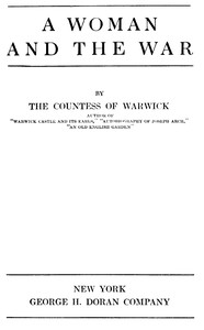 Cover of A Woman and the War