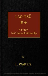 Cover of Lao-tzu, A Study in Chinese Philosophy