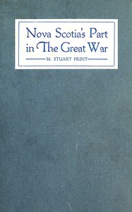 Cover of Nova Scotia's Part in the Great War