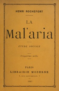 Cover of La Mal'aria: Etude Sociale