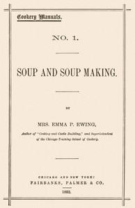 Cover of Soup and Soup Making