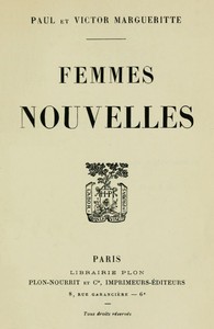 Cover of Femmes nouvelles