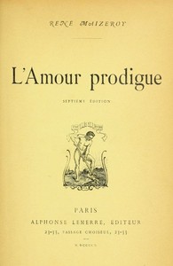 Cover of L'amour prodigue