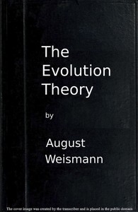 Cover of The Evolution Theory, Vol. 1 of 2