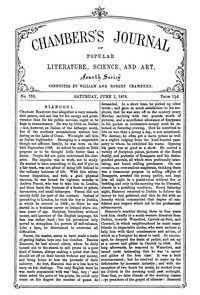 Cover of Chambers's Journal of Popular Literature, Science, and Art, No. 753, June 1, 1878