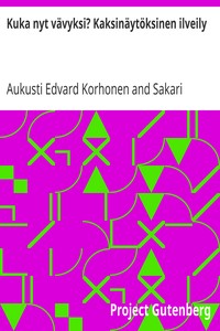 Cover of Kuka nyt vävyksi? Kaksinäytöksinen ilveily