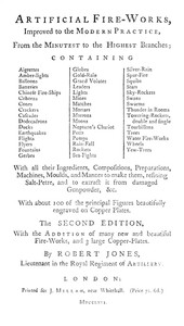 Cover of Artificial fire-works