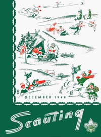 Cover of Scouting Magazine, December, 1948, Vol. 36, No. 10