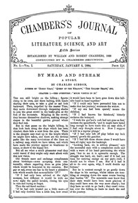 Cover of Chambers's Journal of Popular Literature, Science, and Art, Fifth Series, No. 1, Vol. I, January 5, 1884