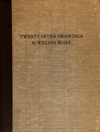 Cover of Twenty-Seven Drawings by William Blake