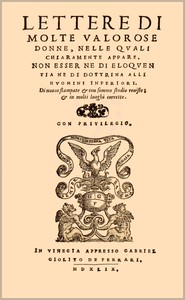 Cover of Lettere di molte valorose donne