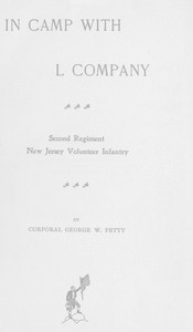 Cover of In Camp with L Company, Second Regiment New Jersey Volunteer Infantry