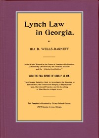 Cover of Lynch Law in Georgia