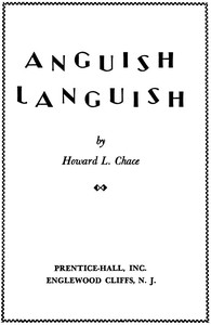 Cover of Anguish Languish