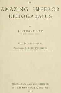 Cover of The Amazing Emperor Heliogabalus