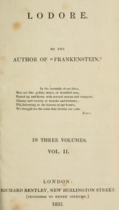 Cover of Lodore, Vol. 2 (of 3)